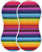 Kigai Mexican Serape Stripes Colorful Muslin Baby Burp Cloths, Large Absorbent Cotton