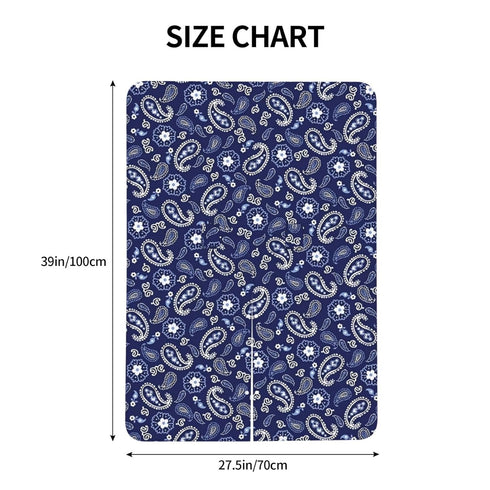 Hcpwzrf Deep Sea Navy Paisley Baby Car Seat Cover & Nursing Cover - Breathable Stretch Multi-Use Cover