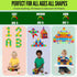 136 2 3-12, Set Magnet Tiles for Kids PCS with Cars Bases, STEM Magnetic Tiles for Toddlers, Educational Learning Toys