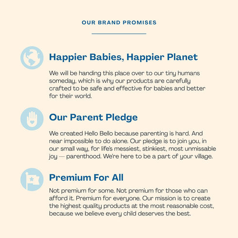 Hello Bello Shampoo & Body Wash, Gentle Hypoallergenic Tear-Free Formula for Babies and Kids, 10 fl oz