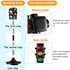 Hiboom 2 Pieces Traffic Light Toy, 2 in 1 Simulation Safety Traffic Indicator with Lights and Sounds for Educational Toy