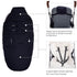 Stroller Footmuff, Winter Stroller Cover with Removable Front Panel, Adjustable Length Baby Blanket