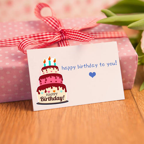 Large Birthday Stickers, 24 Sheets Happy Birthday Stickers for Kids, Classroom, Cake Stickers