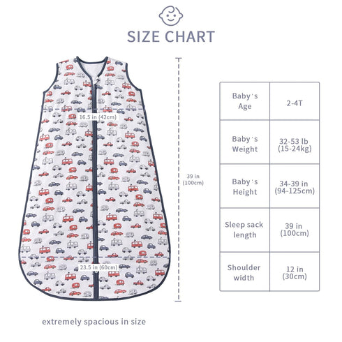 2-4 95% 5% 1.0 2- TADO MUSLIN Baby Sleep Sack T Rayon from Bamboo Spandex Boys & Girls Wearable Blanket TOG Soft
