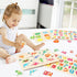 Montessori Wooden Peg Puzzles, 4 Pcs Educational Toys for Toddlers 2-5 Years, Alphabet, Shape, Number, Dinosaur Gifts
