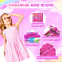 12 Inch (3-Rainbow) Stylish Travel Case for Fashion Dolls - Storage Solution with Pockets for Doll Accessories - Best