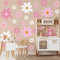TaoBary 12 Sheet Daisy Wall Sticker Decal Removable Cute Daisy Bedroom Room