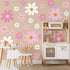 TaoBary 12 Sheet Daisy Wall Sticker Decal Removable Cute Daisy Bedroom Room