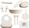 The SMPL Store SMPL Premium 13 pc Baby Led Weaning Silicone Eating Utensils Essentials Set-