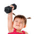 Genuine Fred Buff Baby Dumbbell Rattle Engaging and Sensory Rich Toy, Lightweight and Easy to Hold, Fun Gift