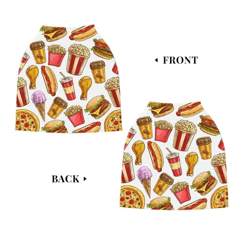 Schgap Fast Food Car Seat Cover Canopy for Babies, Nursing Cover Breastfeeding Baby Carrier Cover Stroller Cover