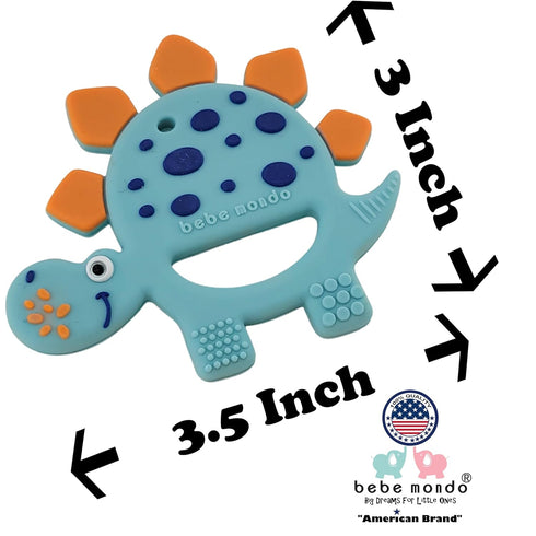 Set 0-6-12-18 Dinosaur Infant Toys Crinkle Books Touch and Feel with Dino Teether and Paci Clip Babies Months