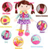 Snuggle Stuffs 15" 2 Sugar Snap Plush Learn to Dress Doll for Toddlers - - Gifts for Year Old Girls