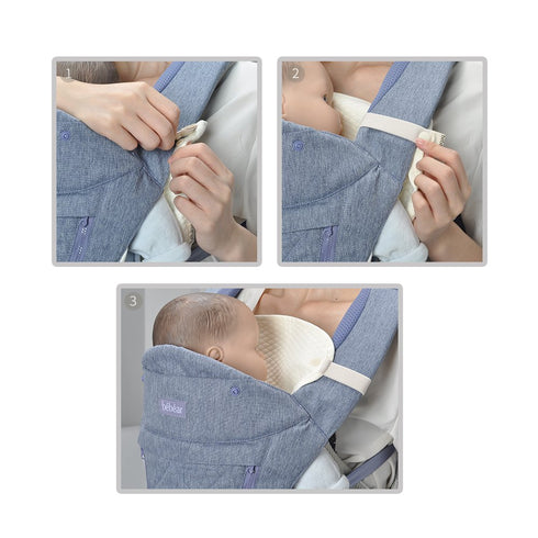 Bebamour Drool and Teething Reversible Cotton Pad - Baby Carrier White Drool Bib for Boys & Girls