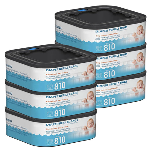 Fununcat Jumbo Square Refills Disposal Bags Refill Compatible with Diaper Genie Classic, Compact