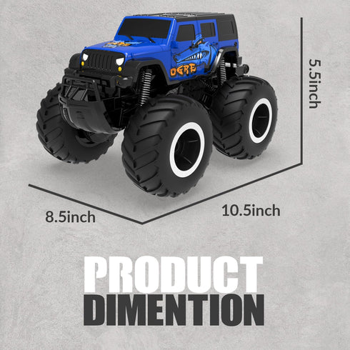 Amphibious Remote Control Car Toys for Boys - 2.4GHz 1:16 All Terrain Off-Road RC Car, Waterproof Monster Truck
