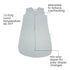 Boppy Baby Sleep Sack 0 – 6 Months, Wearable Blanket 1 TOG, 100% Cotton, 2-Way Zipper for Easy Diaper Changes, Newborn Sleep Sacks, Machine Washable, Gray Quilt-textured Knit by Boppy