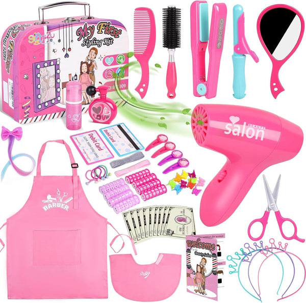 Gifts2U Hair Salon Toys for Girls, Girl Beauty Salon Playset Pretend Hair
