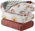 FIGEPO 3 Pack Soft Boho Baby Gender Neutral Blankets for Newborn Baby Girls