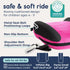 Hiccapop UberBoost Inflatable Booster Car Seat | Blow up Narrow Backless Booster Car Seat for Travel | Portable Booster