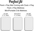 Pro Goleem Fitted Pack n Play Playard Sheet 2 Pack, 27x39 Inch, Unisex White and Gray, Great for Baby Hair Silk Feeling