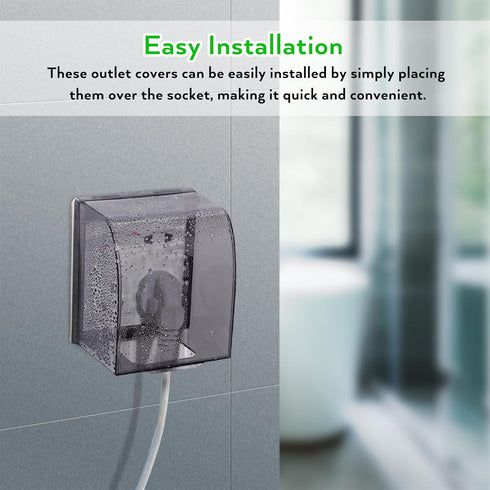 86 Type Waterproof Socket Cover, Plastic Wall Outlet Safety Cover for Home Improvement