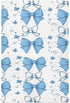 Caikeny Fitted Crib Sheet for Boys Girls Cartoon Bows Baby Crib Sheets Blue