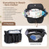 17 Lekebaby Diaper Bag Tote - Pockets Large Travel Diaper Waterproof Tote with Portable Changing Pad, Mom Crossbody