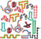 18 Pack Wacky Tracks Snap and Click Fidget Toys Finger Sensory Toys,