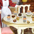 24 Sets 1:12 Hiawbon Pcs Miniature Food Kitchen Decoration Miniature Coffee Mugs Cakes Dessert Model Pretend Coffee