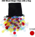 Yuanhe Deluxe Bingo Game Set - Metal Round Cage, 75 Colored Balls, 50 Cards, 300 Mixed Chips & Master Board