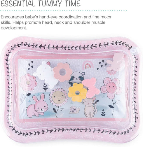 The Peanutshell Tummy Time Water Play Mat for Babies, Inflatable Sensory Developmental Toy for Newborns