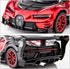 BDTCTK Bugatti Vision GT Supercar 1/32 Zinc Alloy Die Casting Pull Back Car Model Toy with Sound and Light (Red)