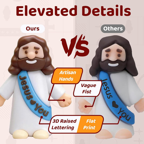 30 Pack 5 Little Jesus Figures Easter Religious Toys - Tiny Jesus Figures, Color Mini Jesus Figurines in Bulk, Baby
