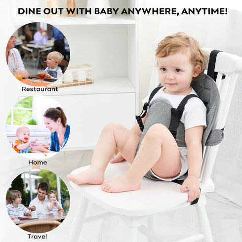 Baby Travel Essential Harness Seat, Portable Travel High Chairs for Babies/Toddlers, Baby Highchair Seat, Toddler