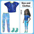 Set, 12 Inch Fashion Dolls Stylish Twin Doll Toy, Trendy Outfits for Fashionable Play, Perfect Good Gift