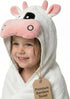 POCASOPA 35x35 Hooded Towel with Cute Cow Vaquita Design - Rayon Made from Bamboo - Premium Baby Gift - Ultra Soft