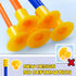 2 Pack Bow and Arrow Set with Moving Standing Target, 20 Suction Cup Arrows in 2 Colors, Light Up Archery Toys for Kids