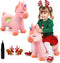 Bouncy Horse Unicorn Toys, Inflatable Bouncing Animal Hopping Toys, Outdoor Indoor Ride