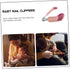LIFKOME Set Nail Care Kit for Newborn Safe Nail Clippers Portable Grooming Pink