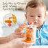 Momcozy 2Pcs Baby Pouch Holder No Squeeze, Baby Food & Juice Box Holder, Mess-Free, Easy Grip for Self-Feeding