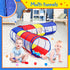 Kids Play Tunnel for Toddlers - Pop Up Crawl Through Tent for Baby or Dog, 2 Mesh Sides, Colorful Crawling Tunnel
