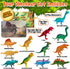 3 Bees & Me Dinosaur Toys - 12 Large Dino Toy Figures with Storage Box - 6 inch Dinosaurs - Gift Set for Kids