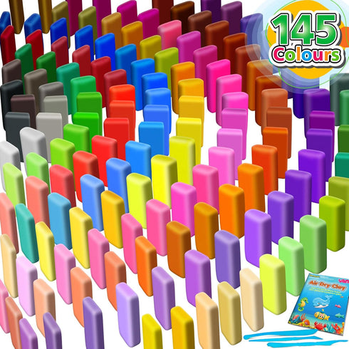145 YOPINSAND Air Dry Clay Colors, Modeling Clay for Kids, DIY Molding Magic Toy with Tools, Gift for Kids Boys Girls