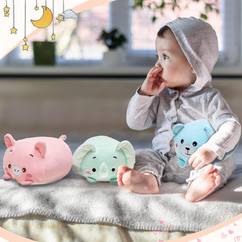 6 8 Inch 2) Leitee Pcs Stuffed Animals Plush Bulk Cute Plushies Toys Plush Pillow for Boys Girls Birthday Gifts Box