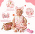 16-20 Inch Set 16 Inch Summer BABESIDE Reborn Baby Doll Clothes with Doll Shoes for Reborn Dolls, Floral Babydoll