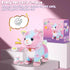 Jimate Interactive Electronic Plush Toy Walking and Barking Robot Cat Plush Cat Remote Control Kitten for Girls
