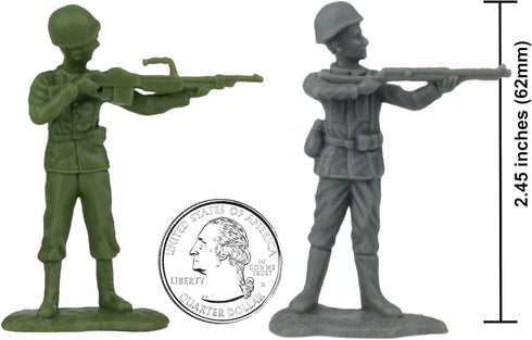 BMC Toys WW2 40pc Playset BMC D-Day Plastic Army Men - Utah Beach Soldier Figures
