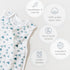 2-Way 2 2 Ecolino Organic Cotton Baby Sleep Sack - Zipper Baby Wearable Blanket - Infant to Toddler Sleeping Bag Sack