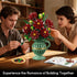Set, 1482 12+ PLAXSOON Dahlia Flowers Building Flower Bouquet Gift for Mothday Day Botanical Collection Building Block